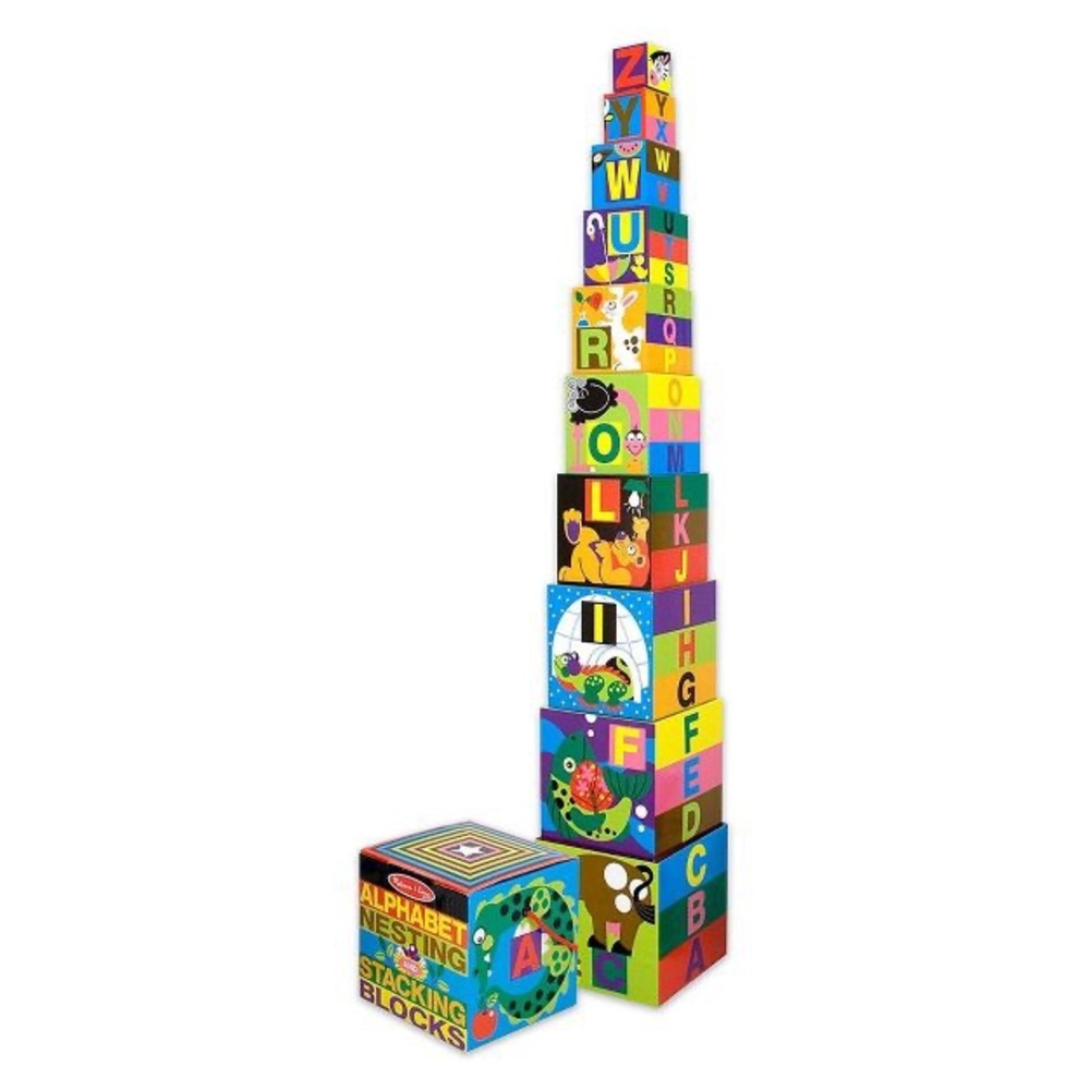 Melissa And Doug Alphabet Nesting And Stacking Blocks-New In Box